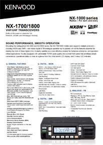 NX-1000 mobile radio brochure