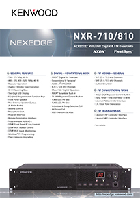 NXR-700HK/K Brochure