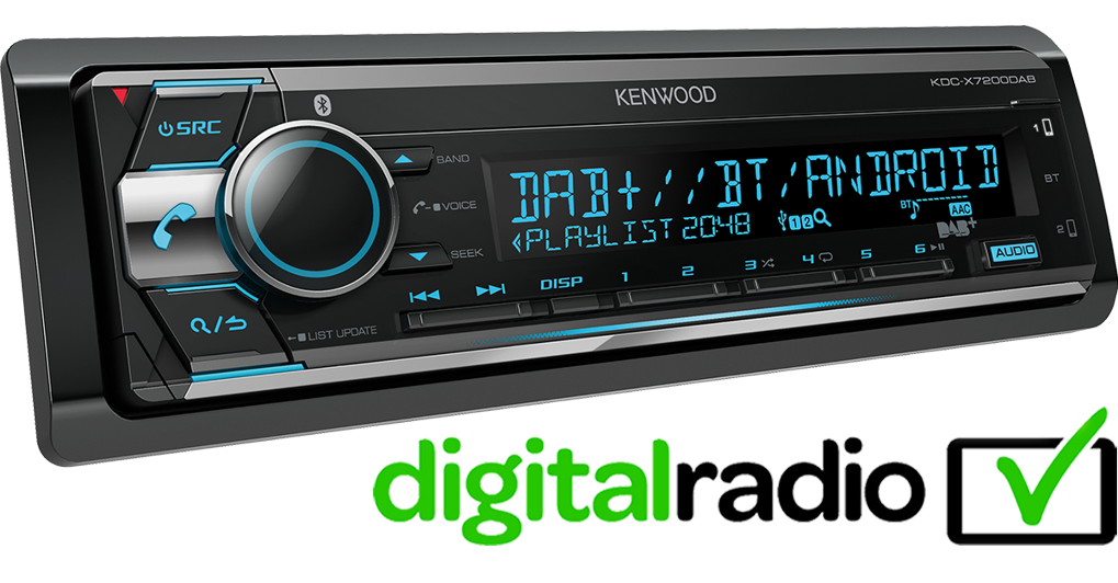 KDC-X7200DAB headunit with full iPhone/Android integration