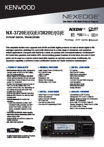 NX-3000 mobile radio brochure