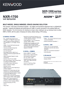 NXR-1700E Brochure