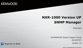 NXR-1000 SNMP Manager