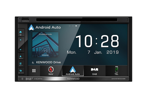 DNX5190DABS Garmin navigation, wired CarPlay, Android Auto, Android mirroring