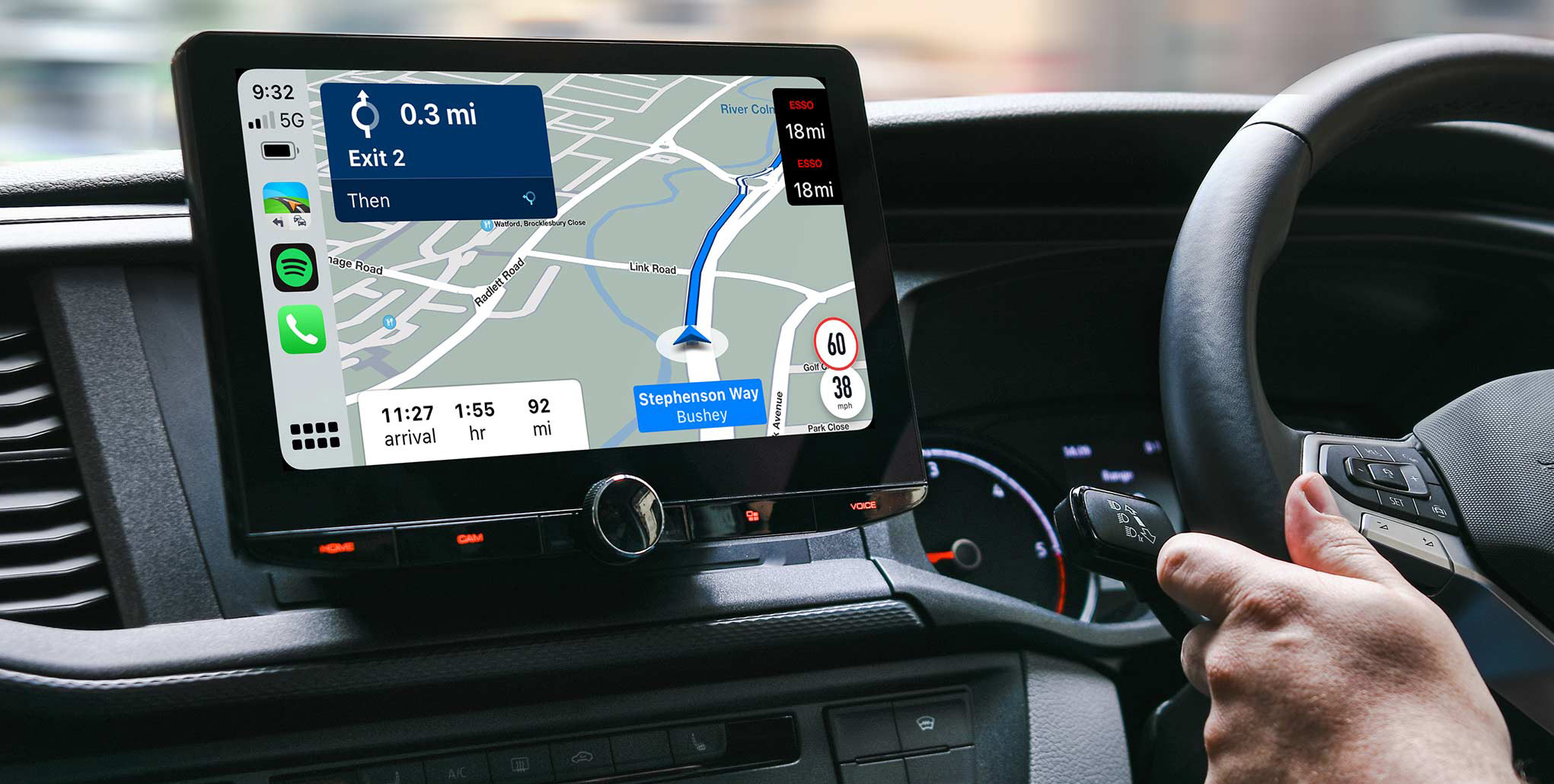 KENWOOD DMX9724XDS in VW Transporter Van