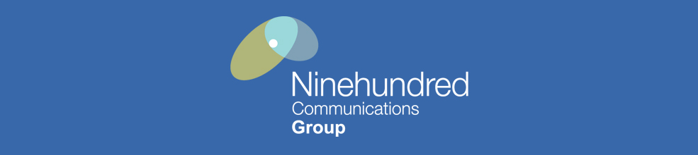 Ninehundred Communications Group logo banner