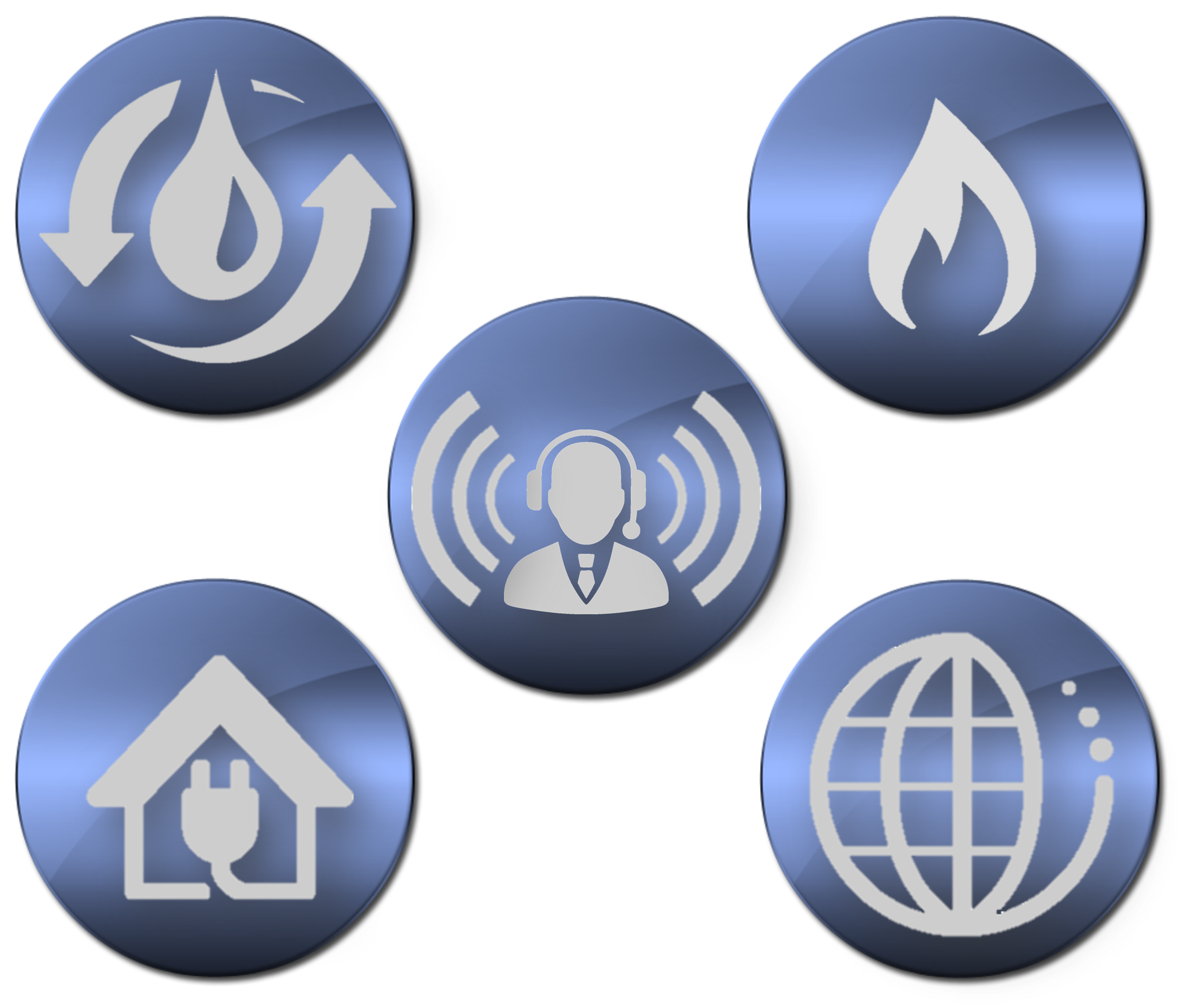 Utilities Market Sector Icons 
